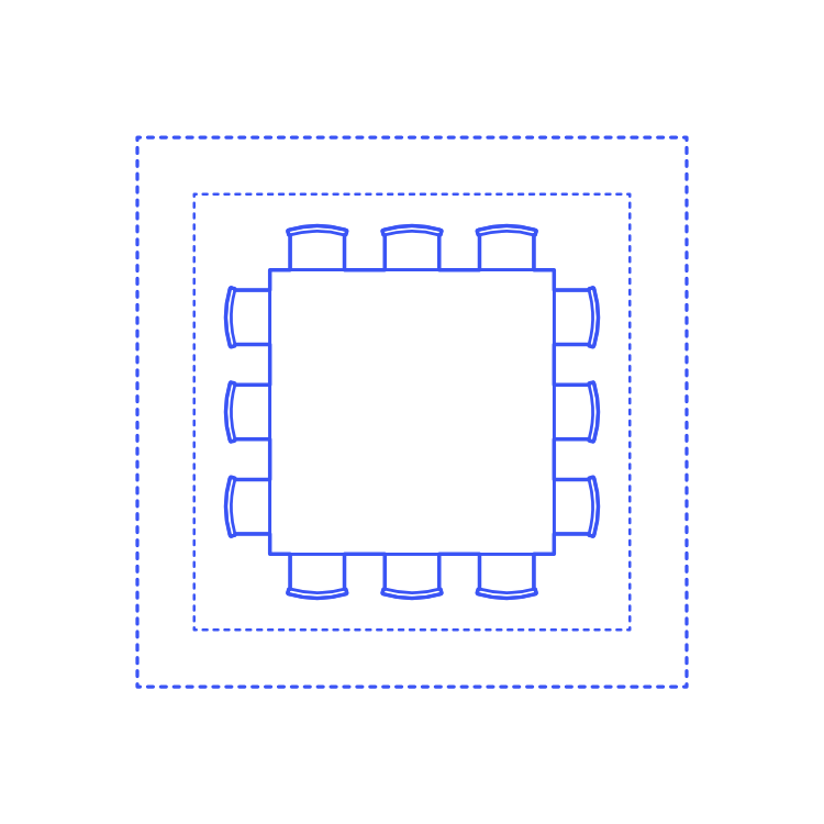 Layouts Dining Rooms Square Casual Large Ink Drawing Svg Vector Free Vectors